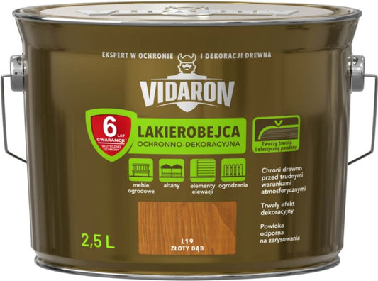 Vidaron lakbejdse i gylden eg 2,5 l