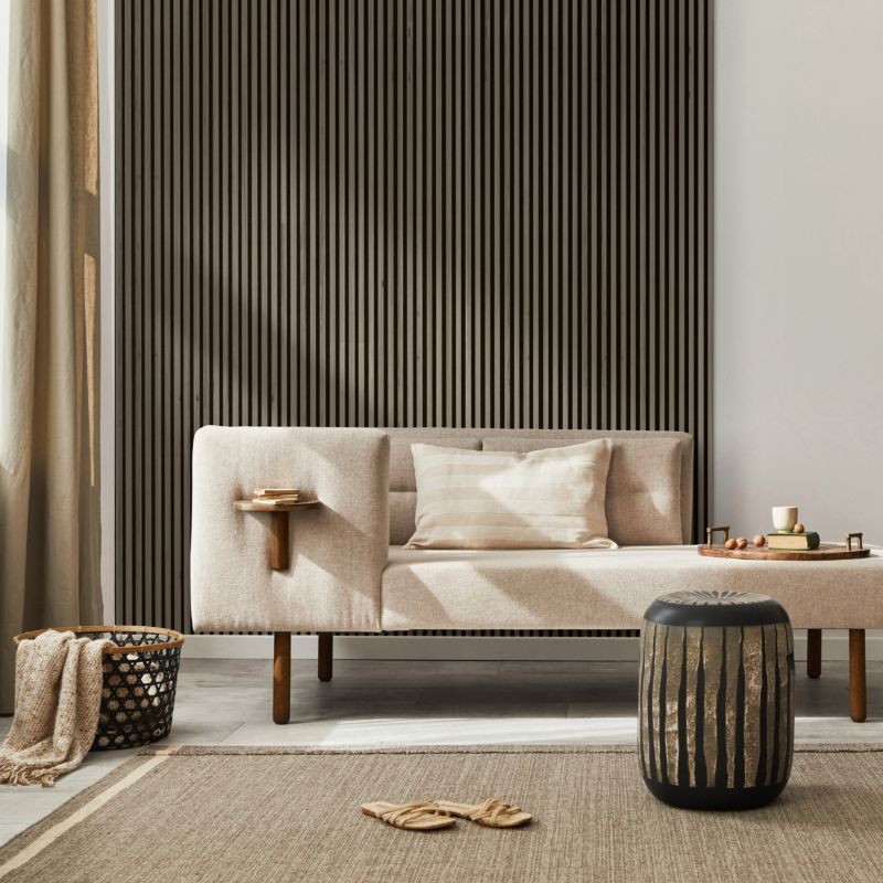 Stegu Acoustic Line væglamel 265 x 24,5 cm beige / sort - 1 stk