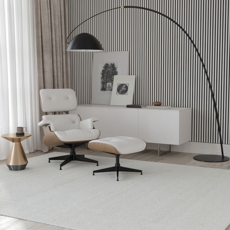 Stegu Acoustic Line væglamel 265 x 24,5 cm glacier grey / sort - 1 stk.