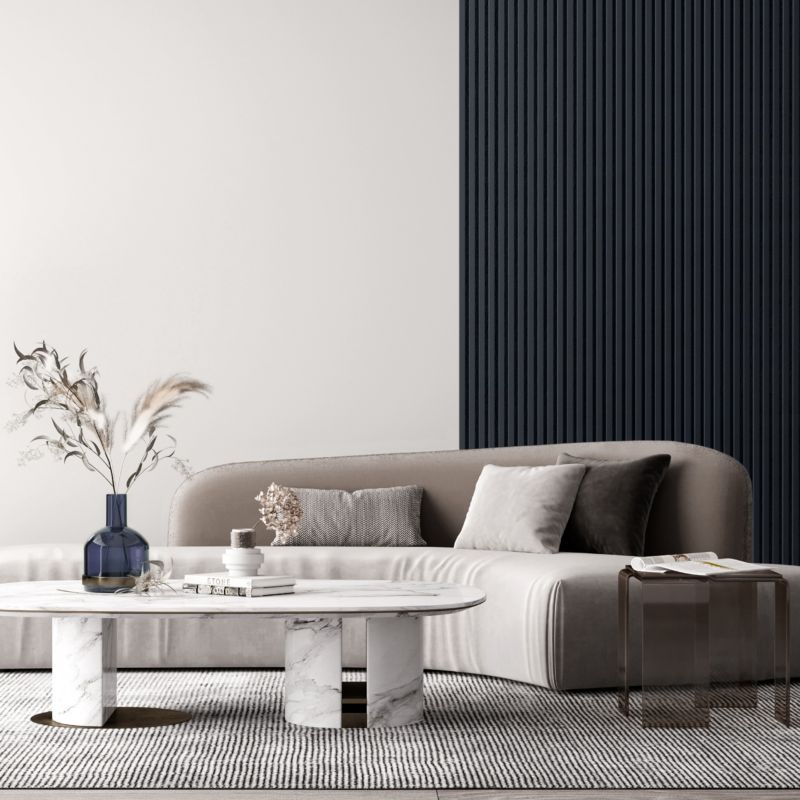 Stegu Acoustic Line væglamel 265 x 24,5 cm navy blå / sort - 1 stk.