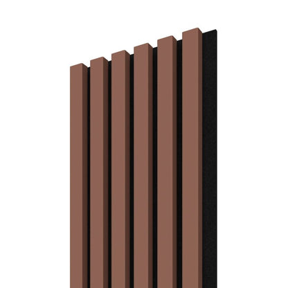 Stegu Acoustic Line væglamel 265 x 24,5 cm terrakotta/mat-sort – 1 stk.