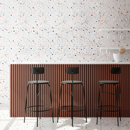 Stegu Acoustic Line væglamel 265 x 24,5 cm terrakotta/mat-sort – 1 stk.