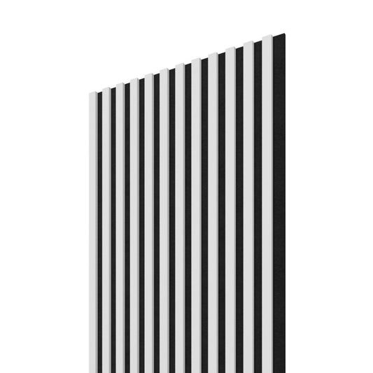 Stegu Linea ACOUSTIC PROline akustisk væglamel 120 x 60,5 cm hvid/sort - 1 stk.