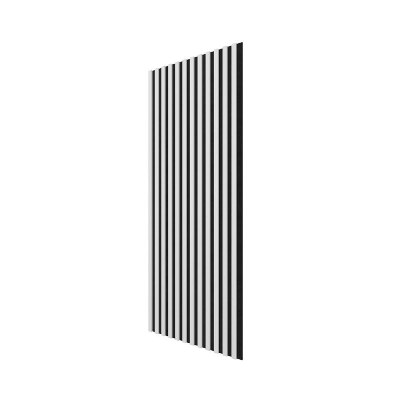 Stegu Linea ACOUSTIC PROline akustisk væglamel 120 x 60,5 cm hvid/sort - 1 stk.
