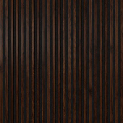 Stegu Linea ACOUSTIC PROline akustisk væglamel 120 x 60,5 cm hasselnød/sort - 1 stk.