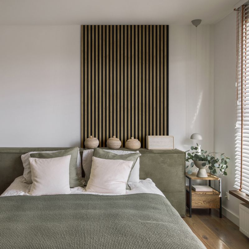 Stegu Linea ACOUSTIC PROline akustisk væglamel 240 x 60,5 cm eg/mat-sort - 1 stk.