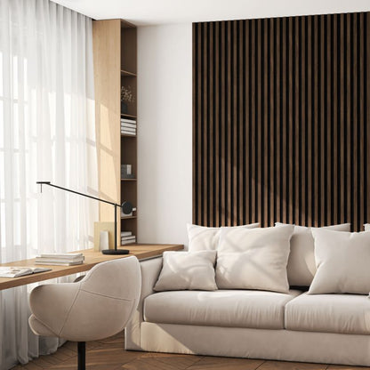 Stegu Linea ACOUSTIC PROline akustiske væglamel 240 x 60,5 cm esotica / sort - 1 stk.