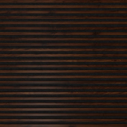 Stegu Linea ACOUSTIC PROline akustisk væglamel 240 x 60,5 cm hasselnød / sort - 1 stk.