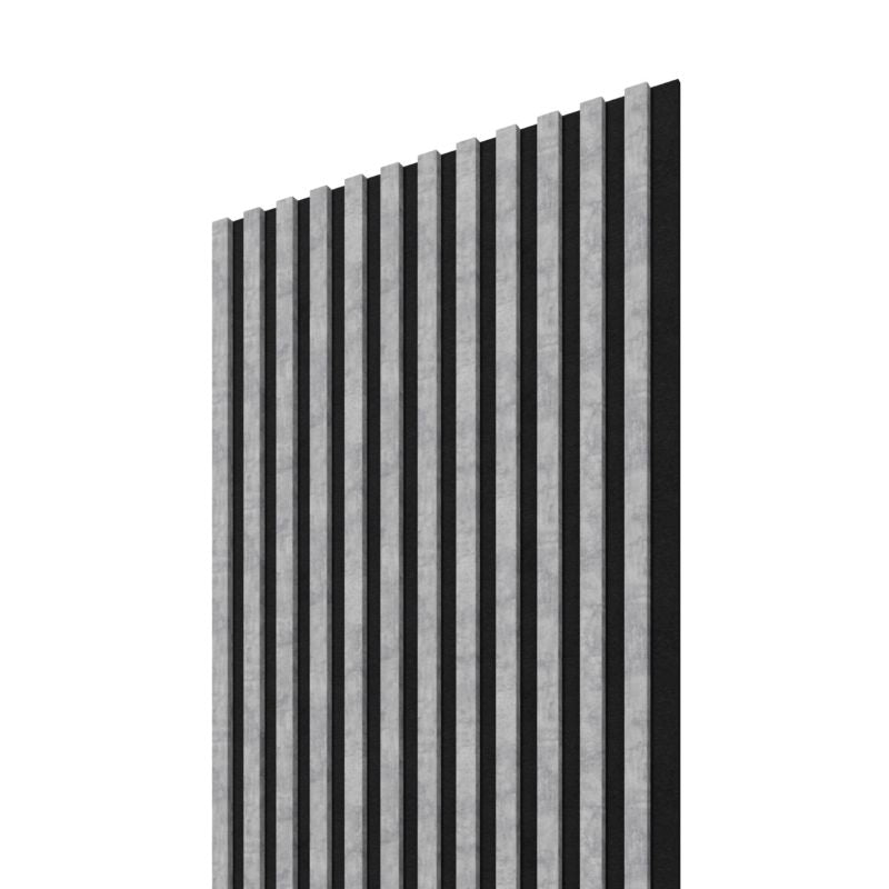 Stegu Linea ACOUSTIC PROline akustiske væglamel 240 x 60,5 cm grå/sort - 1 stk.