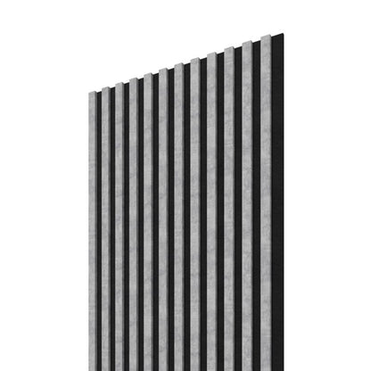 Stegu Linea ACOUSTIC PROline akustiske væglamel 240 x 60,5 cm grå/sort - 1 stk.
