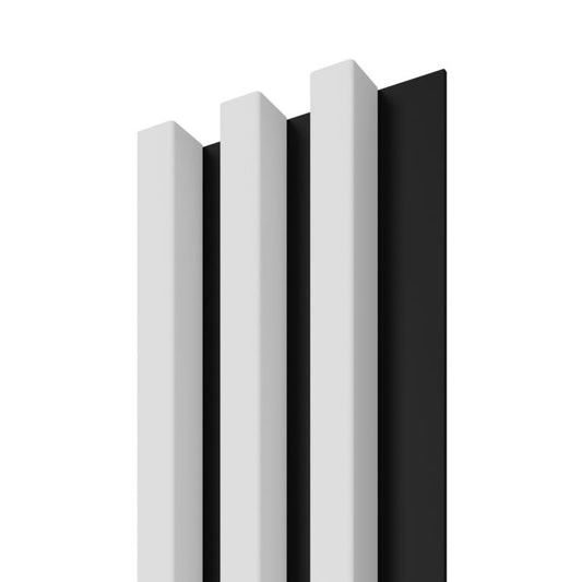 Stegu Linea Slim væglamel 265 x 15 cm panel hvid/sort 3 elementer - 1 stk.
