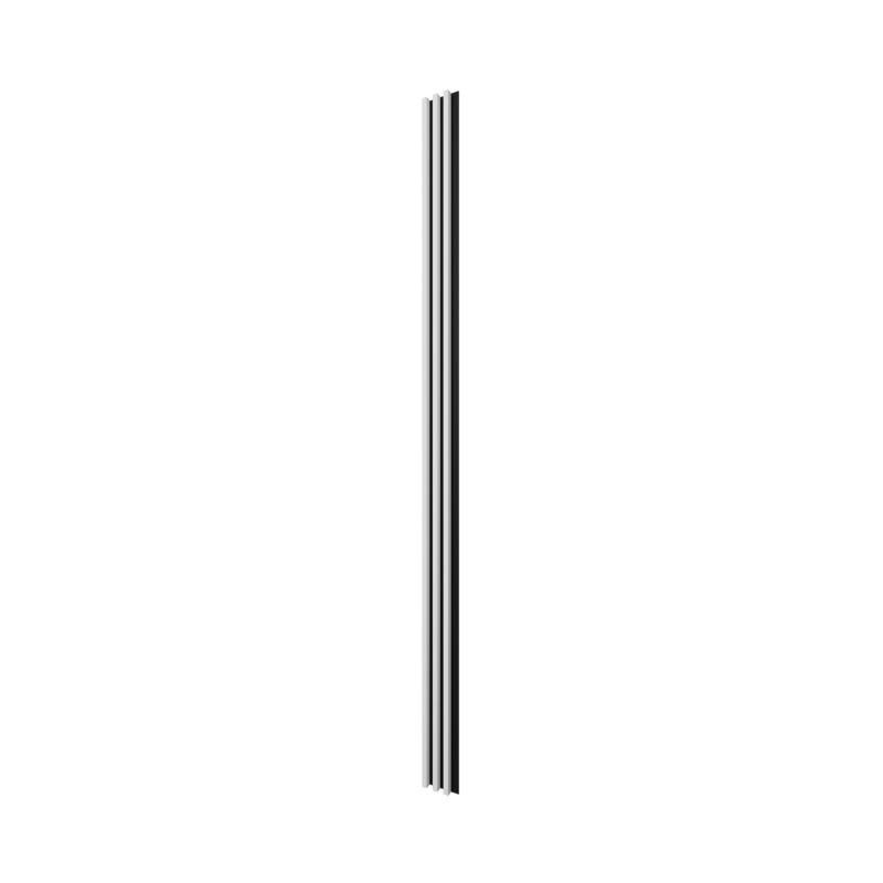 Stegu Linea Slim væglamel 265 x 15 cm panel hvid/sort 3 elementer - 1 stk.