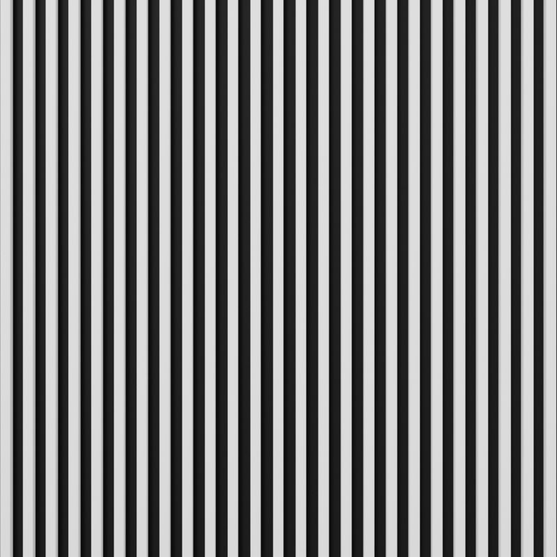 Stegu Linea Slim væglamel 265 x 15 cm panel hvid/sort 3 elementer - 1 stk.