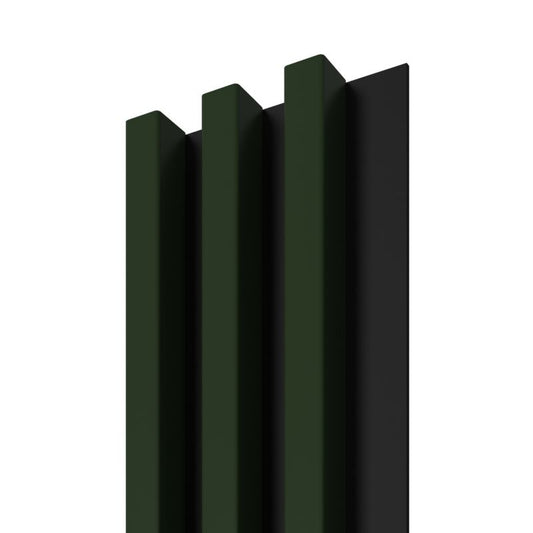 Stegu Linea Slim væglamel 265 x 15 cm panel i mørkegrøn / sort, 3 elementer - 1 stk.