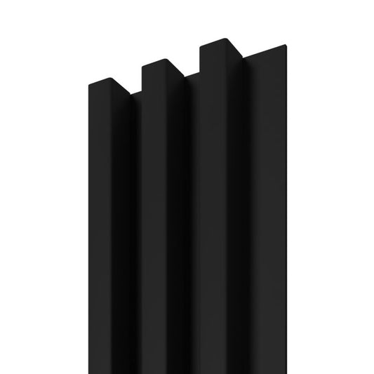 Stegu Linea Slim væglamel 265 x 15 cm panel sort / sort 3 dele - 1 stk.