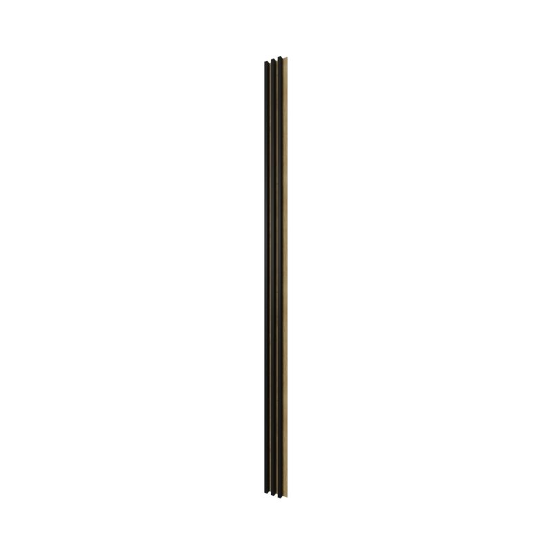 Stegu Linea Slim væglamel 265 x 15 cm panel sort / eg 3 elementer - 1 stk.