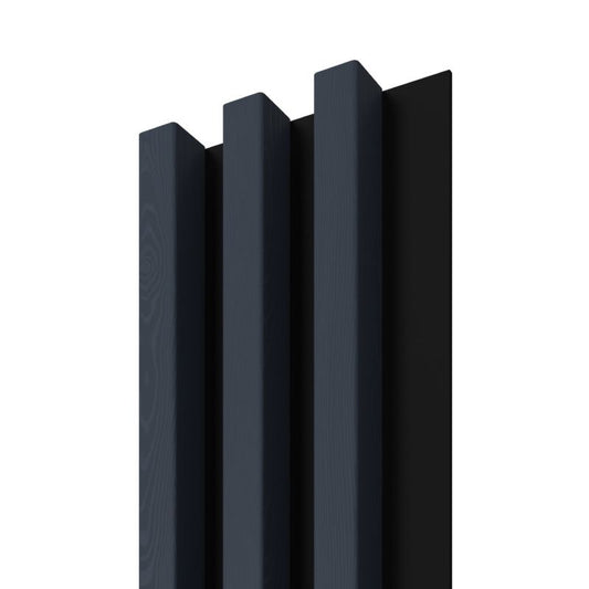 Stegu Linea Slim væglamel 265 x 15 cm panel blå/sort 3 elementer - 1 stk