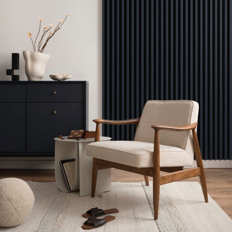 Stegu Linea Slim væglamel 265 x 15 cm panel blå/sort 3 elementer - 1 stk