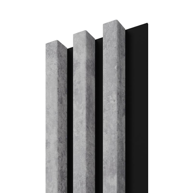 Stegu Linea Slim væglamel 265 x 15 cm panel grå/sort 3 elementer - 1 stk
