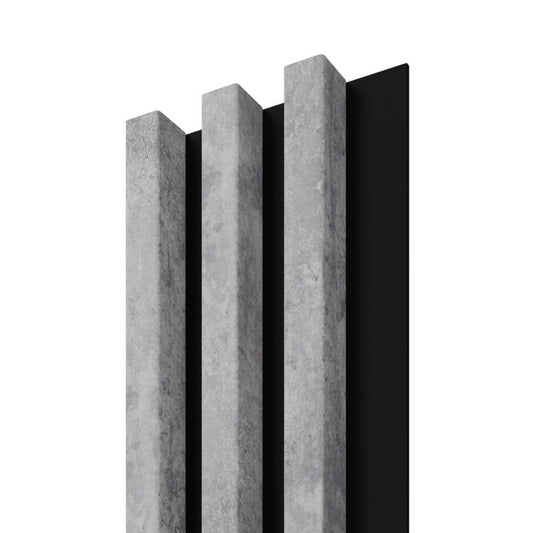 Stegu Linea Slim væglamel 265 x 15 cm panel grå/sort 3 elementer - 1 stk