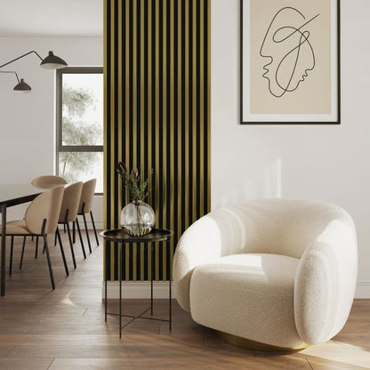 Stegu Linea Slim væglamel 265 x 5,4 cm panel i guld/sort – 1 stk.