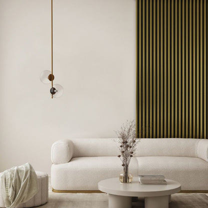 Stegu Linea Slim væglamel 265 x 5,4 cm panel i guld/sort – 1 stk.