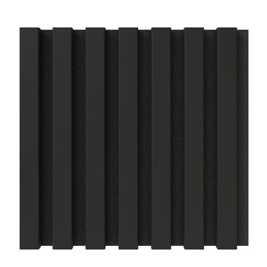 Lamel mini Vertical Line 300 x 300 mm mat-sort / mat-sort uni på filt