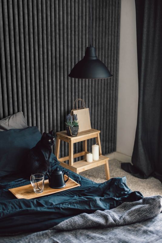 Stegu Comfort urban/sort væglamel, 5 dele