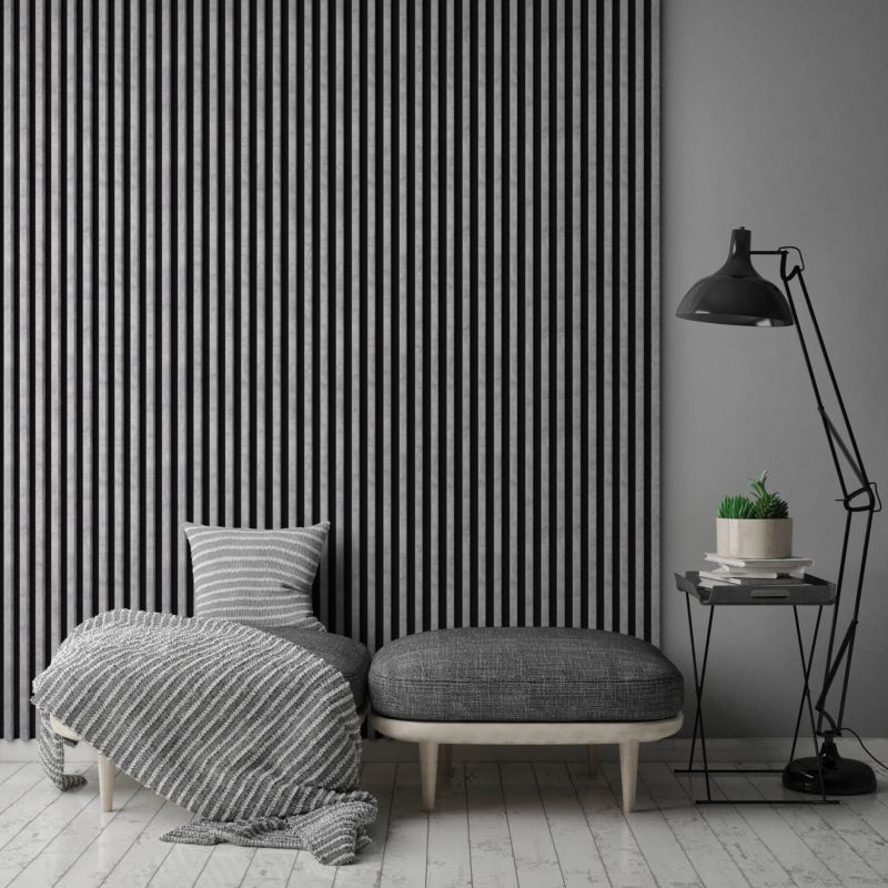 Stegu Comfort urban/sort væglamel, 5 dele