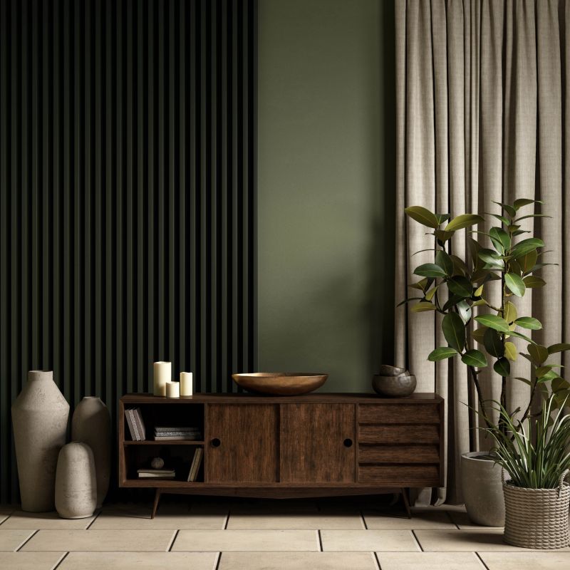 Stegu Linea Comfort væglamel 5 dele Botanic sort
