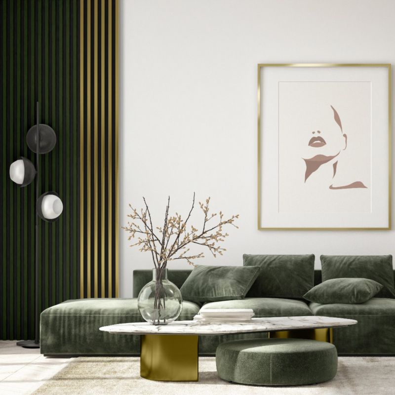 Stegu Linea Comfort væglamel 5 dele Botanic sort