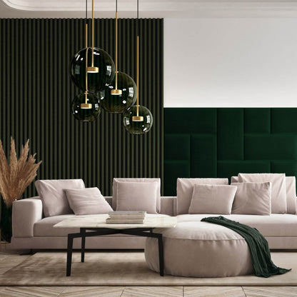 Stegu Linea Comfort væglamel 5 dele Botanic sort