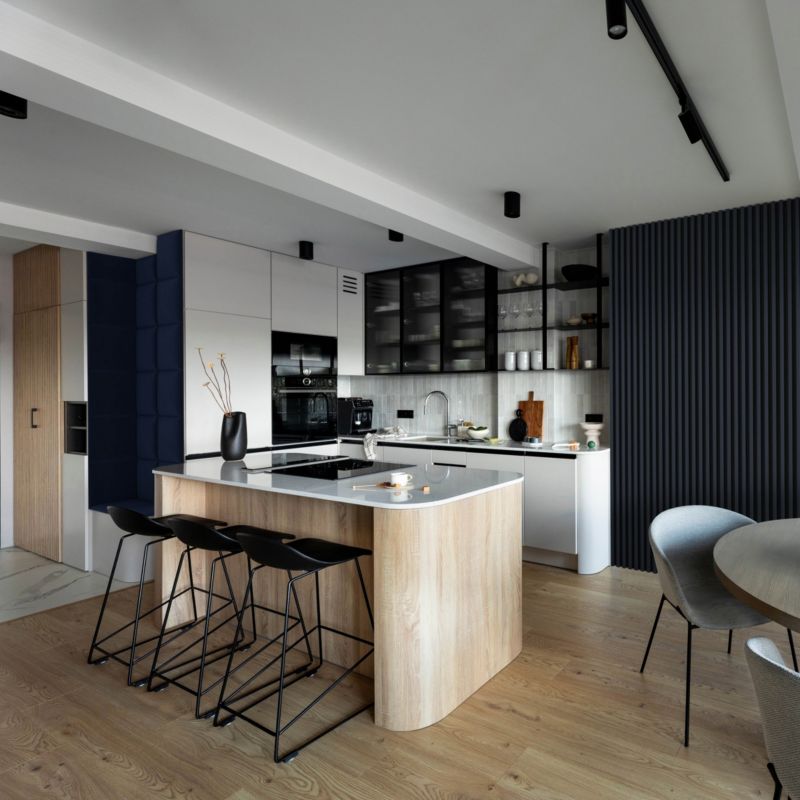 Stegu Linea Comfort woodblue væglamel