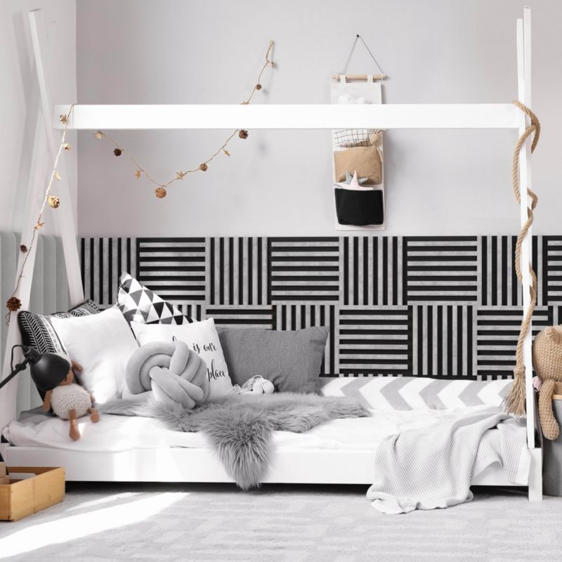 Stegu Linea Urban mini sort væglamel