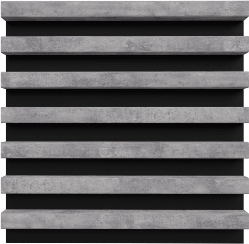 Stegu Linea Urban mini sort væglamel