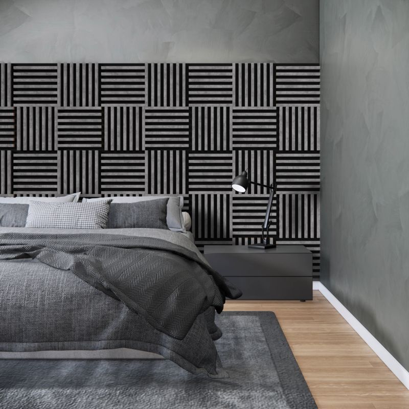 Stegu Linea Urban mini sort væglamel