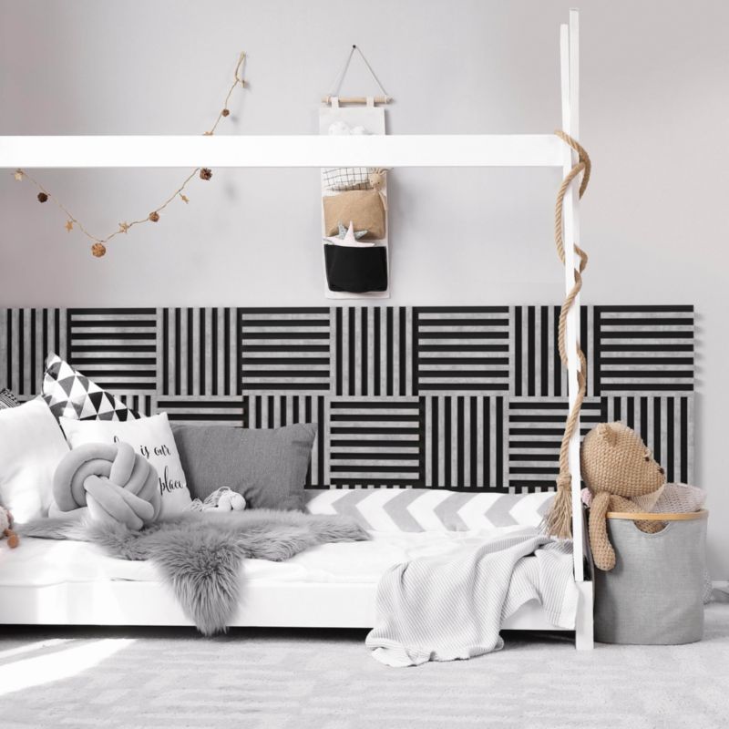 Stegu Linea Urban mini sort væglamel