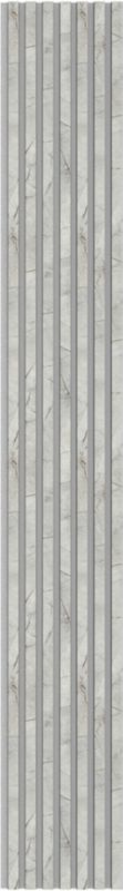 Lamel Vertical Line 300 x 2650 mm grå / sten på filt