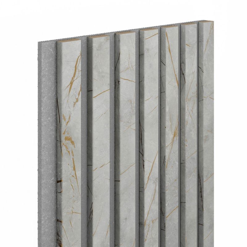 Lamel Vertical Line 300 x 2650 mm grå / sten på filt