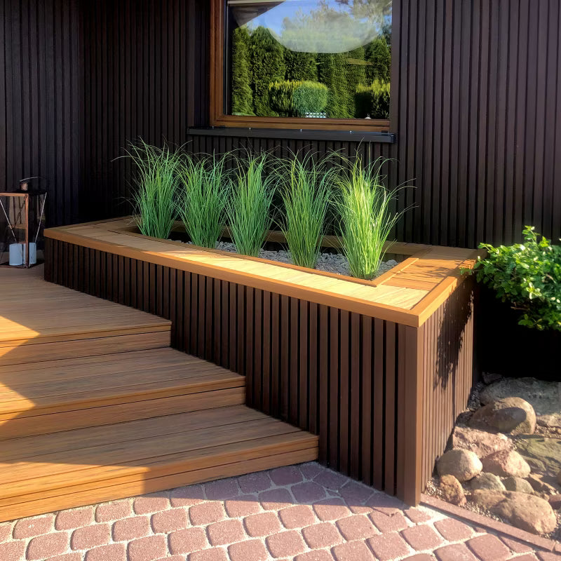 Lamelfacadepanel Komposit 21,9x290 cm Walnut