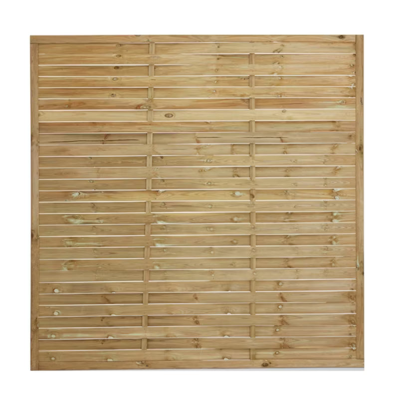 Lamelhegn 180x180 cm Fyrretræ Natur