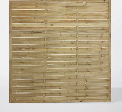 Lamelhegn 180x180 cm Fyrretræ Natur