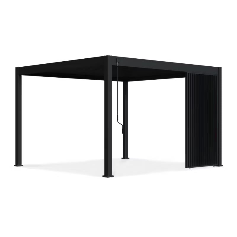Lamelside til Pergola 123,5x233,5 cm Antracit