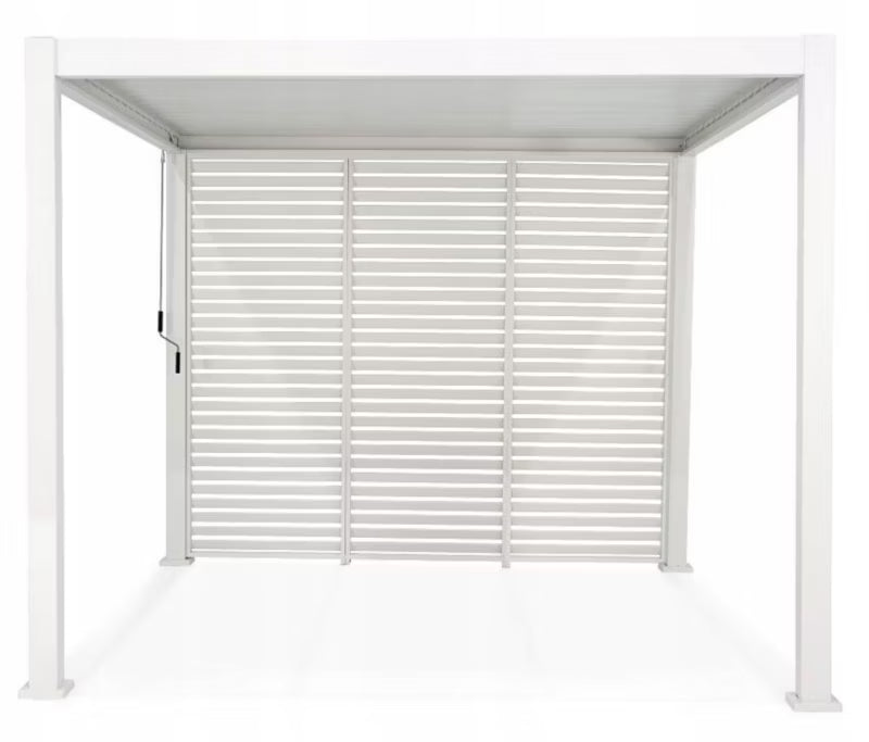 Lamelsidepanel til Pergola 123,5x239 cm Hvid