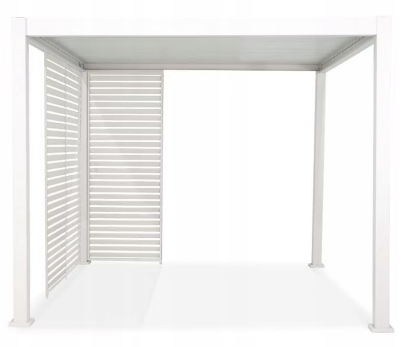 Lamelsidepanel til Pergola 123,5x239 cm Hvid