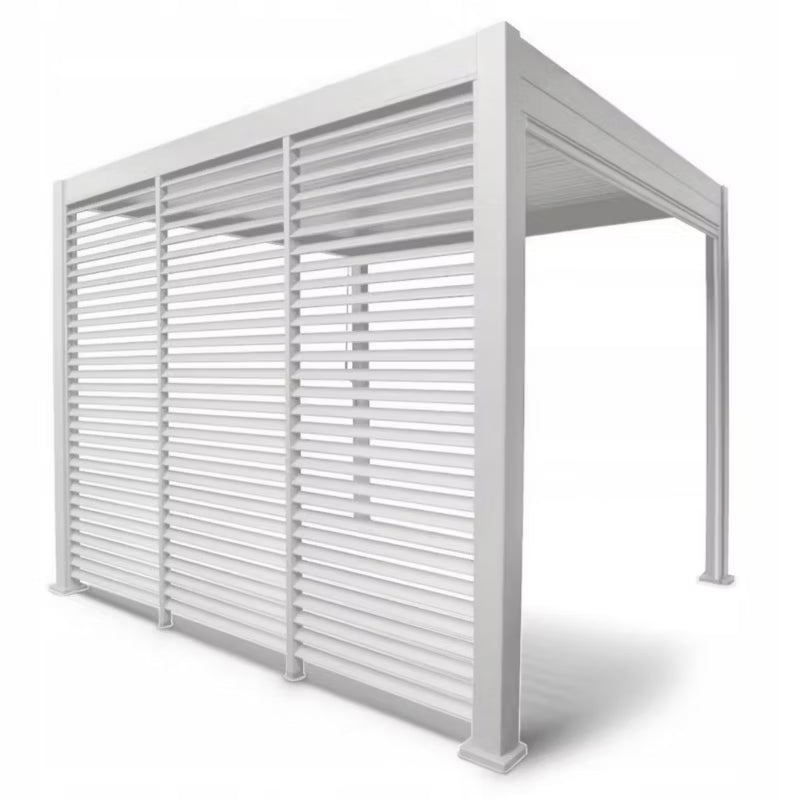 Lamelsidepanel til Pergola 123,5x239 cm Hvid