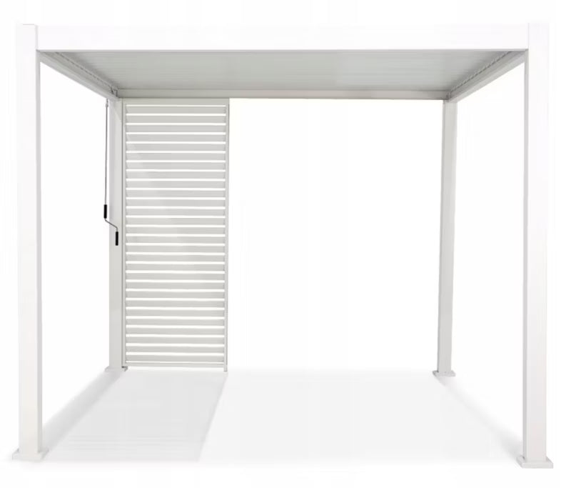 Lamelsidepanel til Pergola 123,5x239 cm Hvid