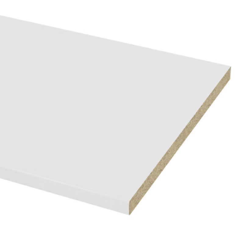 Laminatbordplade Berberis 300x62 cm Hvid Mat