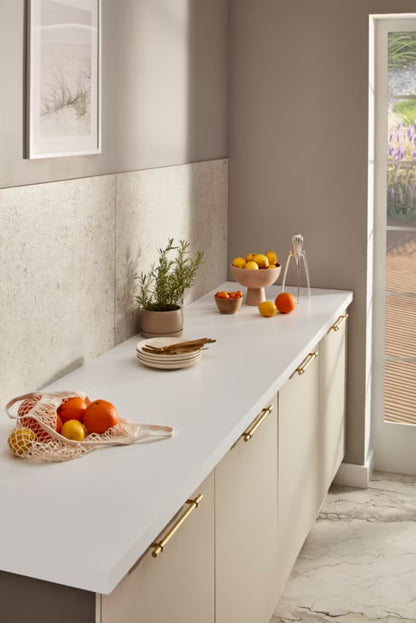 Laminatbordplade Berberis 300x62 cm Hvid Mat