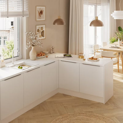Laminatbordplade Berberis 300x62 cm Hvid Mat